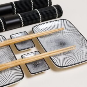 "SET DE SUSHI RECTANGULAR  PARA 2 KAITO"