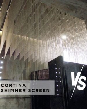 1 CORTINA SHIMMER SCREEN Cortina Shimmer-Screen // consulte precios con sus medidas.