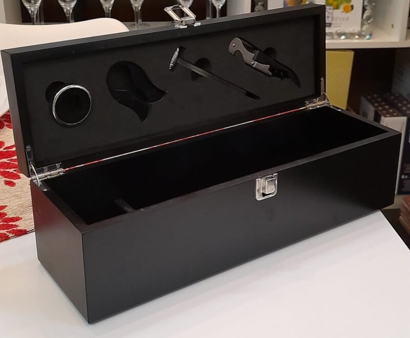 Set de Vino con Madera