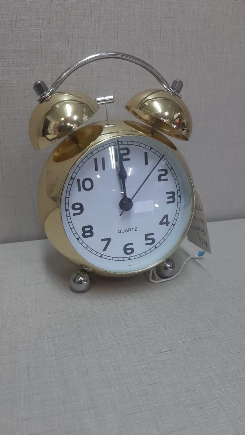Reloj despertador dorado// OFERTA VALIDA EN EFECTIVO