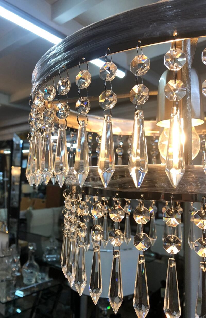 Lampara Colgante Versalles Redondo 2 Pisos 40/30