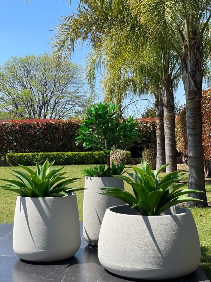 Maceta Bios Toll Cemento 55x50