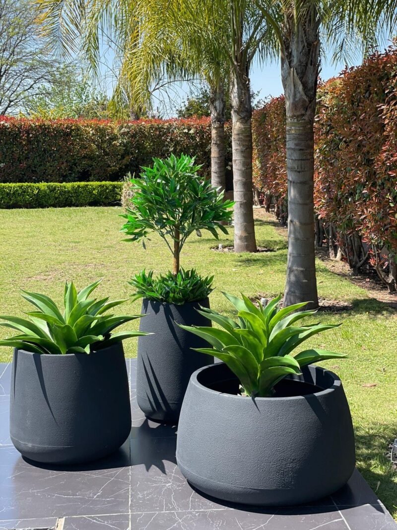 Maceta Bios Toll Cemento 55x50