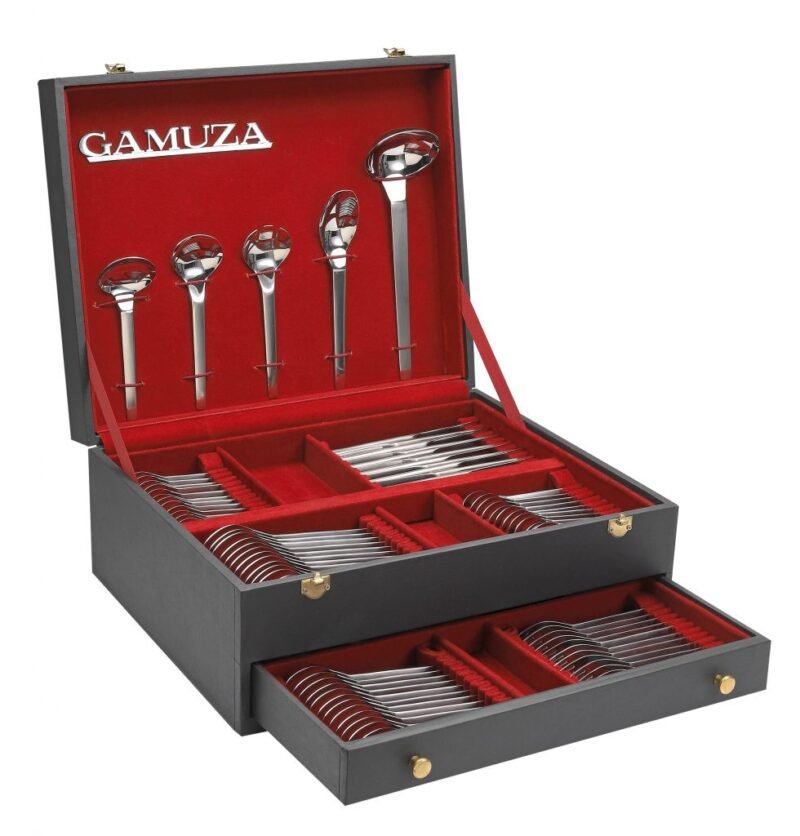 Caja-Cubiertos-grande-abierta2-980x1024 Set de Cubiertos Gamuza - diseño moderno - 40% oferta valida en efectivo