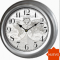 RELOJ PARED DE METAL//22 x 7 x 22 cm// distintos colores
