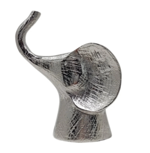 "ELEFANTE ALUMINIO PLATEADO//20CM