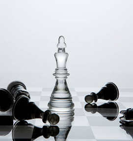 Juego De Ajedrez 61cm - Resina y mármol