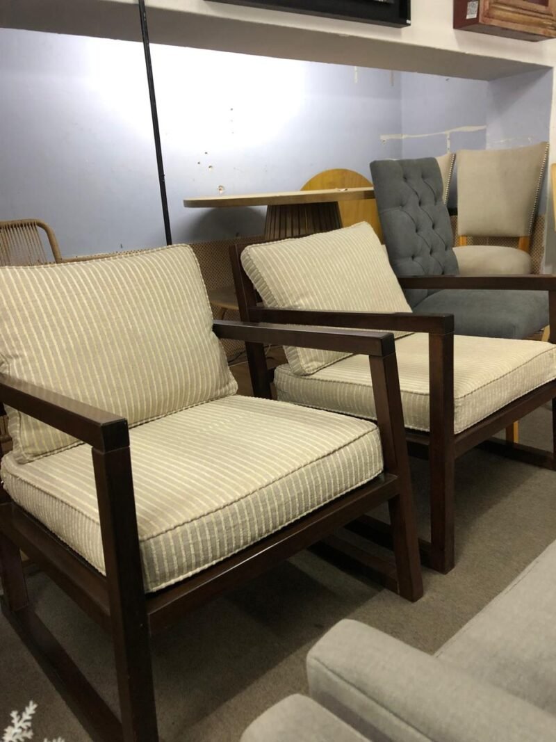 SET DE SILLONES MADERA// 50% OFF