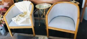 SILLON ROYS TAP.TUCSON PLATE LUSTRADO HABANO CLARO EL SET