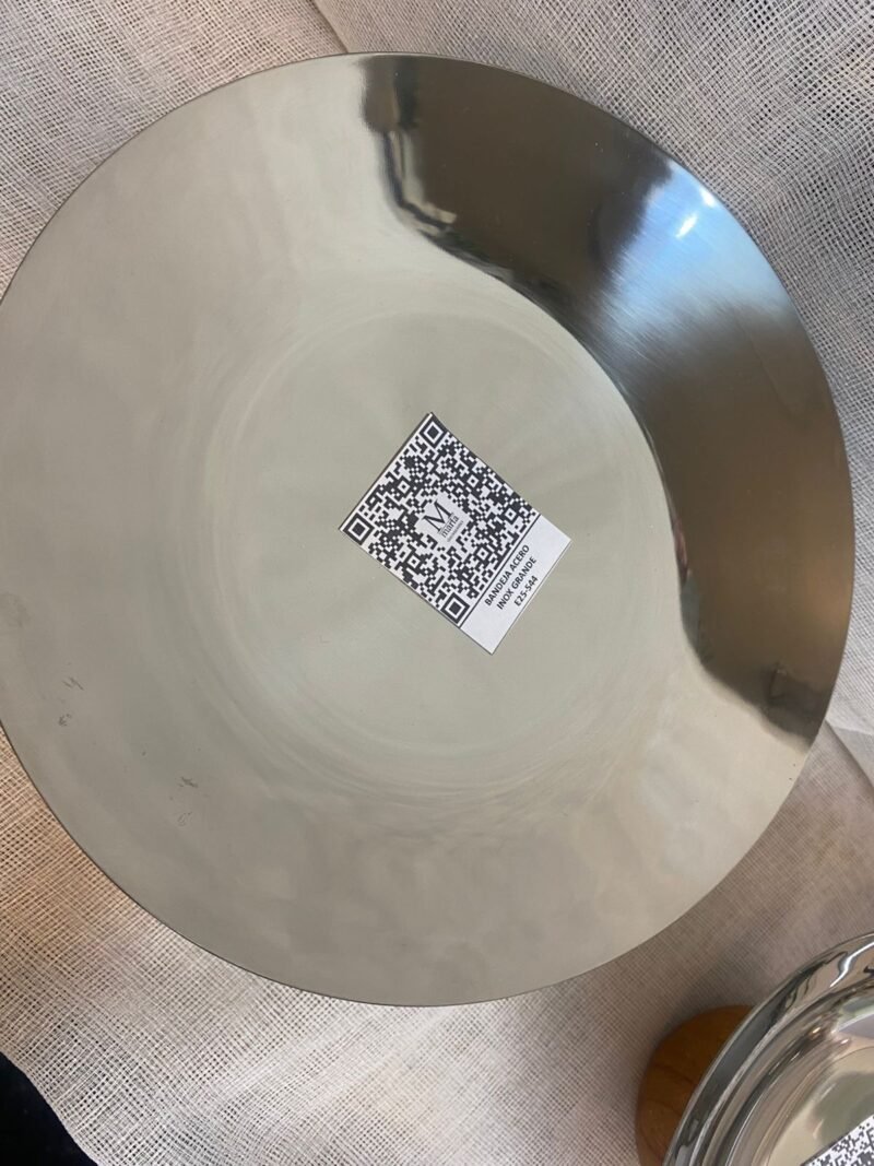 CENTRO DE MESA  ACERO  INOXIDABLE