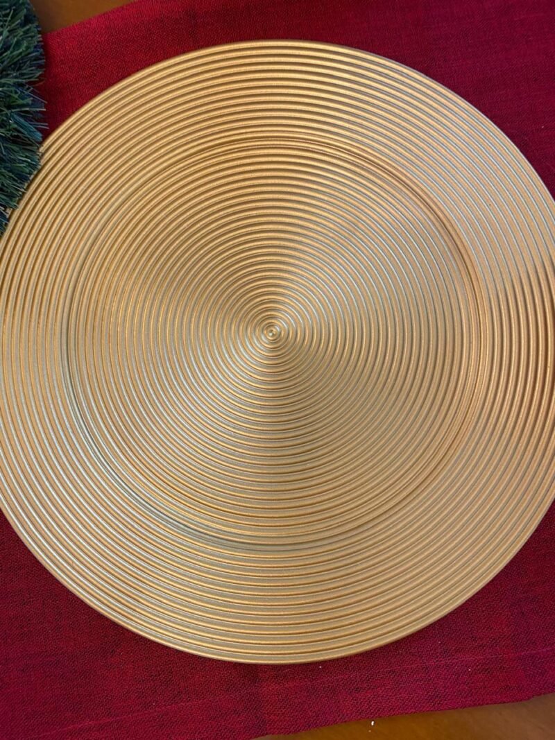 PLATOS DE SITIO C/U dorados X6