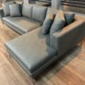 Sillon Esquinero Brunello 2,95 x 1,60 simil cuero gris -  30% off en efectivo