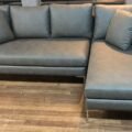 Sillon Esquinero Brunello 2,95 x 1,60 simil cuero gris -  30% off en efectivo