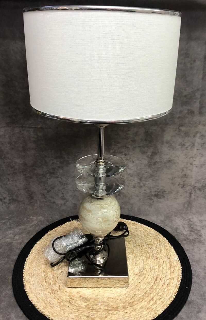 Velador Suite Disco Cristal Natural x2 - 30%OFF EN EFECTIVO