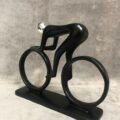 Escultura bici plateada- Descuento en efectivo