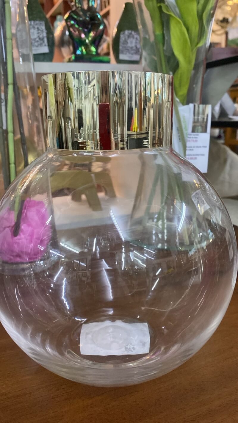 "FLORERO CIRCULAR  C/DORADO"