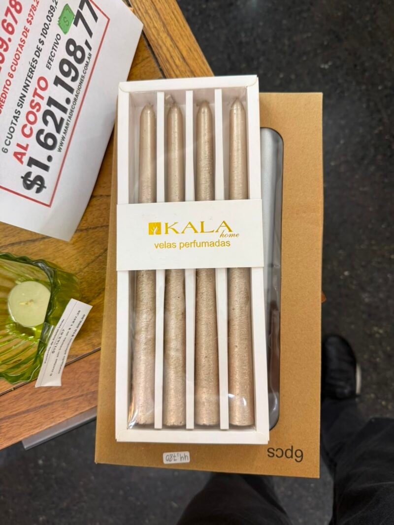CAJA X4 VELAS PERFUMADAS - LIQUIDACION