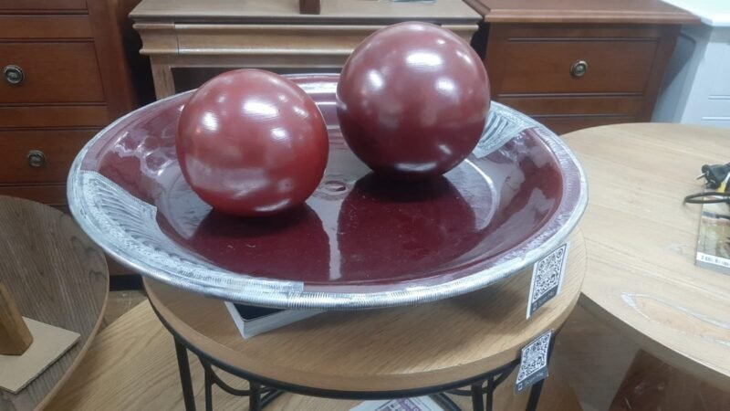 Set Bandeja con 2 Esferas//