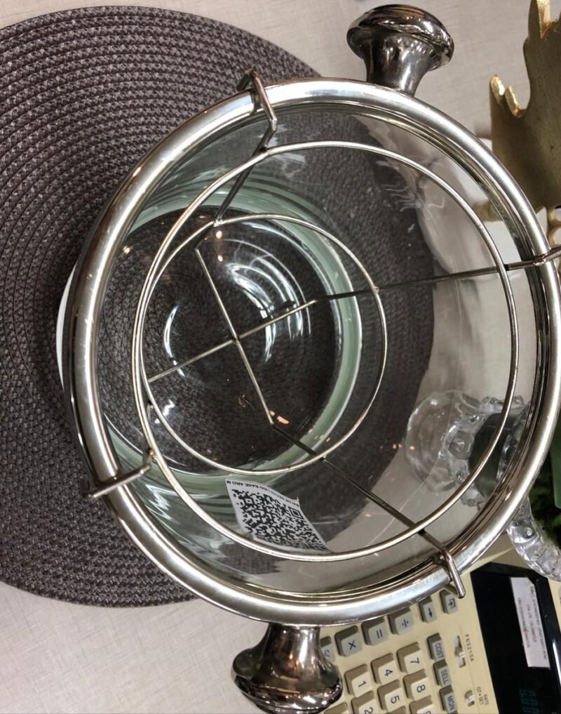 Balde Champagne Recto liso base aro metal